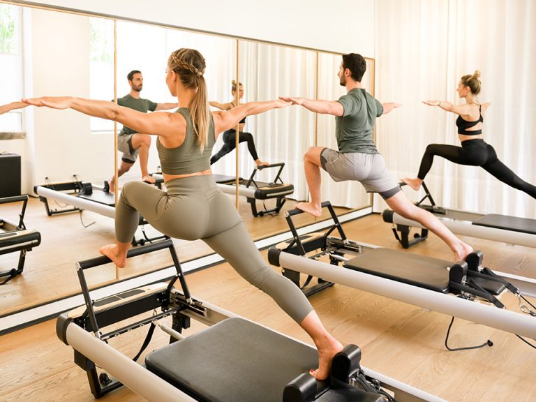 people doing pilates
